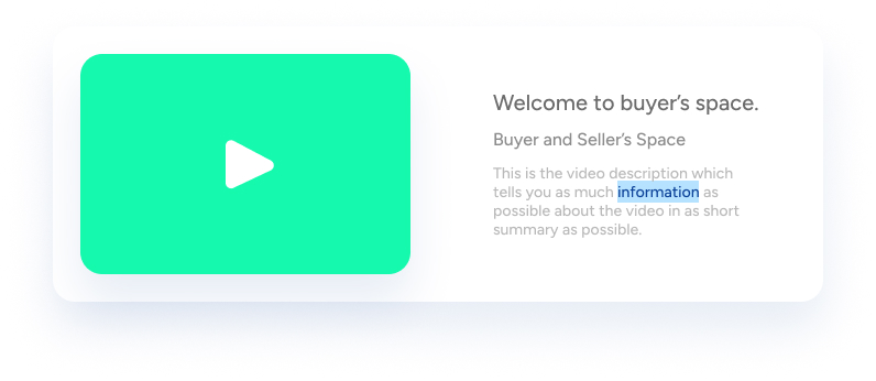 An element which reduces administrative work from Forward digital sales room templates